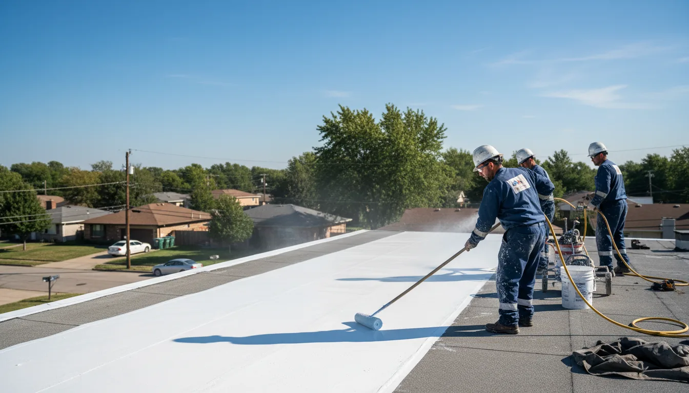 Commercial roof coating in Conover, NC near me